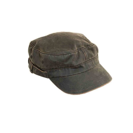 Jordan Weathered Cotton Military Cap with Water - Repellent Finish - Urban Caps