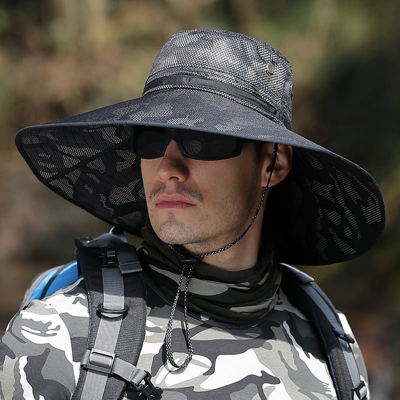 K51 UV Protection Fisherman Hat – Camouflage Summer Outdoor Cap - Urban Caps