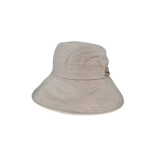 Kallista Women’s Hemp Sun Hat with Contrast Tie and Wide Brim – UPF50+ Protection - Urban Caps