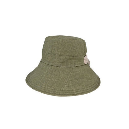 Kallista Women’s Hemp Sun Hat with Contrast Tie and Wide Brim – UPF50+ Protection - Urban Caps