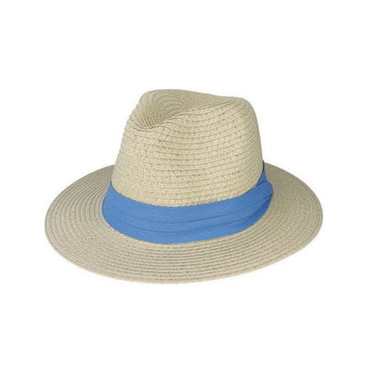 Keely Kid’s Fedora Hat – Braided Natural Fibre with UPF50+ Sun Protection - Urban Caps