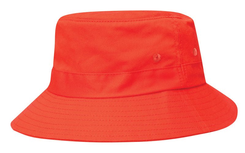 Kids Bucket Hat with Adjustable Toggle – Cotton Twill, Fits 51 - 54cm - Urban Caps