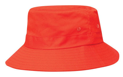 Kids Bucket Hat with Adjustable Toggle – Cotton Twill, Fits 51 - 54cm - Urban Caps