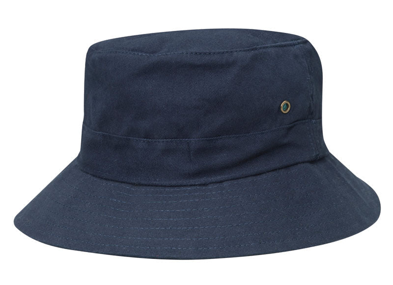 Kids Bucket Hat with Adjustable Toggle – Cotton Twill, Fits 51 - 54cm - Urban Caps