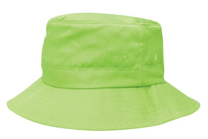 Kids Bucket Hat with Adjustable Toggle – Cotton Twill, Fits 51 - 54cm - Urban Caps