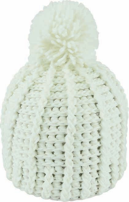 Kid's Chunky Acrylic Crochet Beanie with Pom - Pom – Soft Knit Winter Hat - Urban Caps