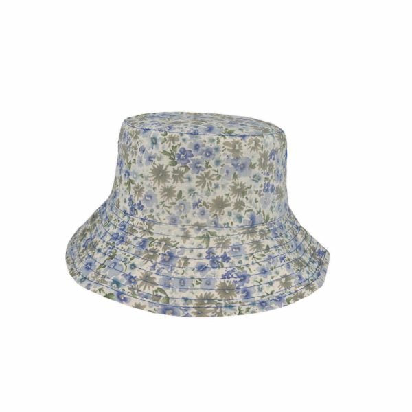 Kiki Kid’s Reversible Cotton Bucket Hat – Floral Print, UPF 50+ Sun Protection - Urban Caps