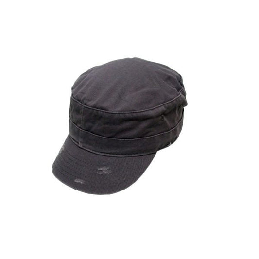 Kingston Enzyme Washed Cotton Twill Army Cap with Adjustable Back Strap - Urban Caps