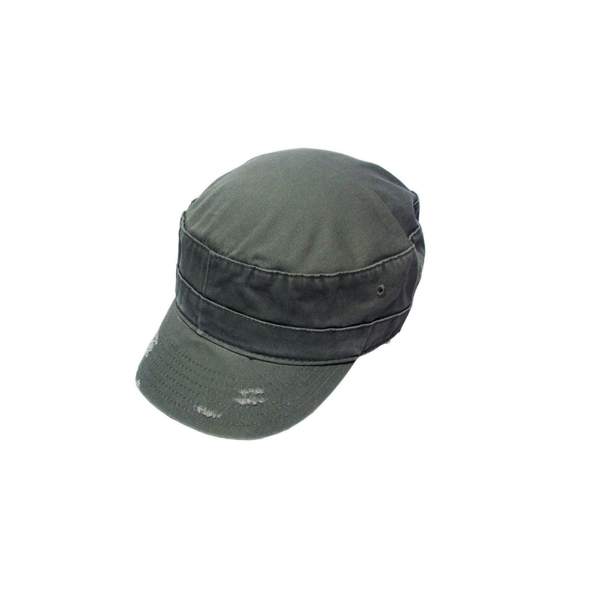 Kingston Enzyme Washed Cotton Twill Army Cap with Adjustable Back Strap - Urban Caps