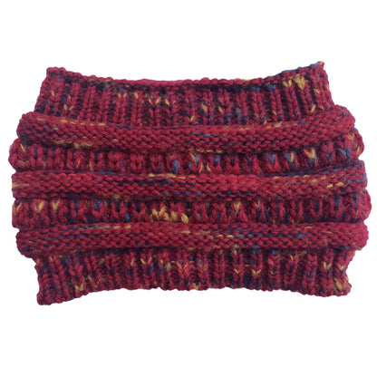 Knitted ponytail wool headband - Urban Caps