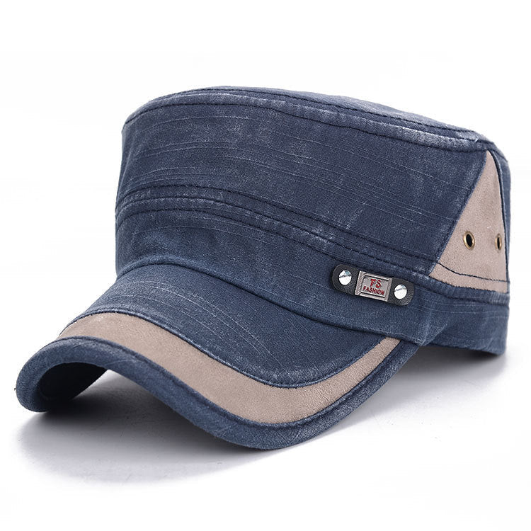 Korean Fashion Men's And Women's Flat - top Cap Stitching Retro Sun Hat Spring New Hat Manufacturer - Urban Caps