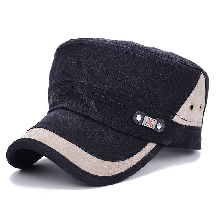 Korean Fashion Men's And Women's Flat - top Cap Stitching Retro Sun Hat Spring New Hat Manufacturer - Urban Caps