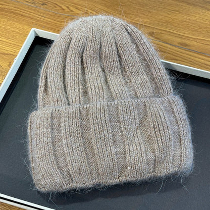 Korean - Style Melon Beanie – Minimalist Wool Knit Hat with Rounded Fit - Urban Caps