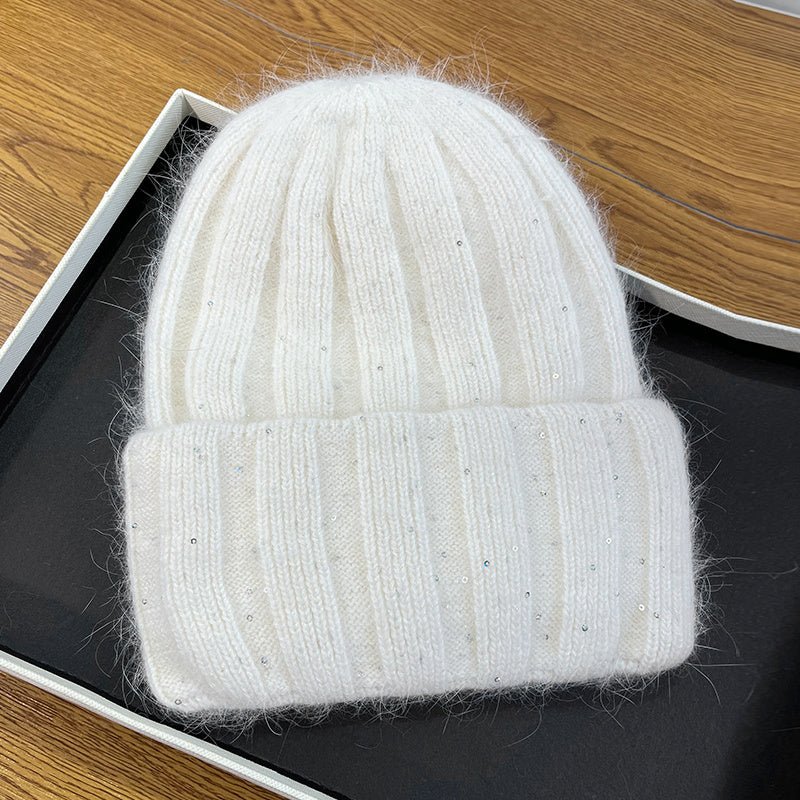 Korean - Style Melon Beanie – Minimalist Wool Knit Hat with Rounded Fit - Urban Caps