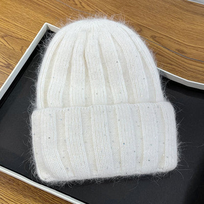 Korean - Style Melon Beanie – Minimalist Wool Knit Hat with Rounded Fit - Urban Caps