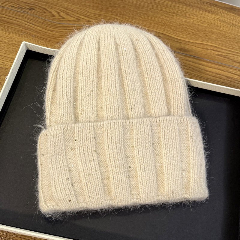 Korean - Style Melon Beanie – Minimalist Wool Knit Hat with Rounded Fit - Urban Caps