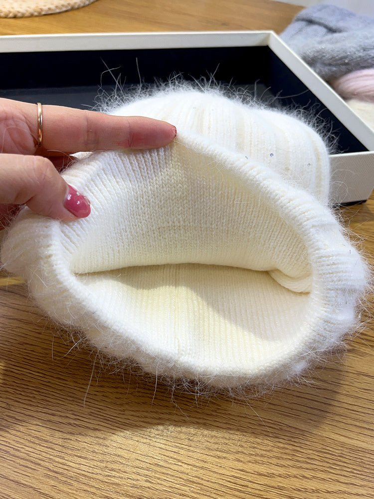 Korean - Style Melon Beanie – Minimalist Wool Knit Hat with Rounded Fit - Urban Caps