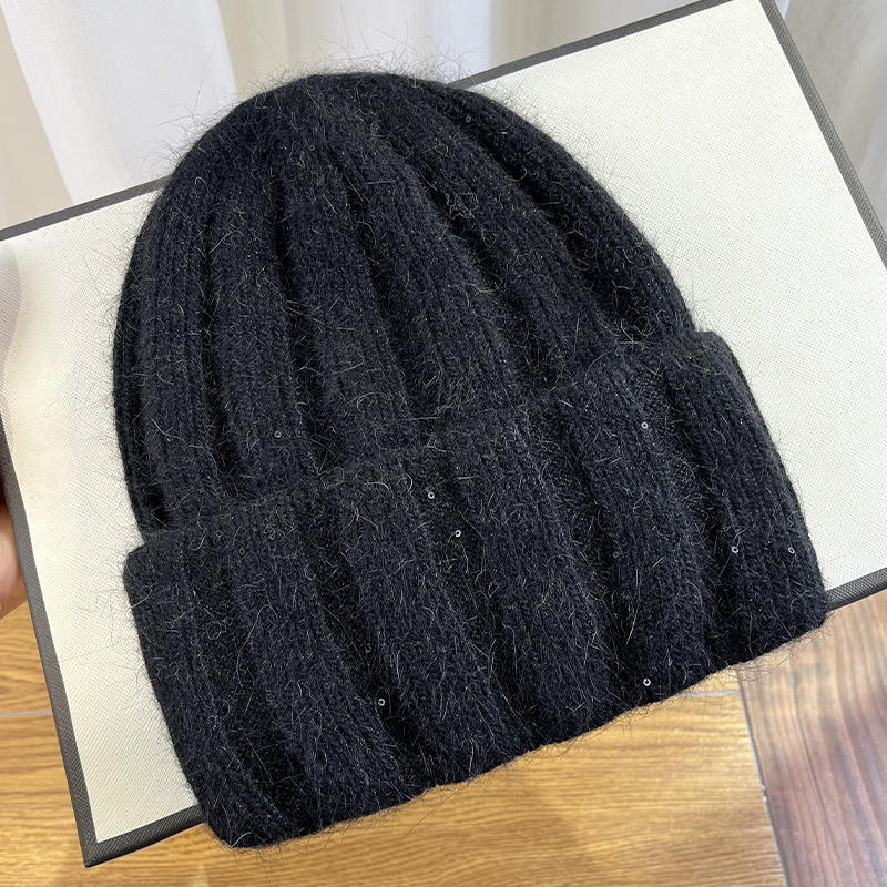 Korean - Style Melon Beanie – Minimalist Wool Knit Hat with Rounded Fit - Urban Caps