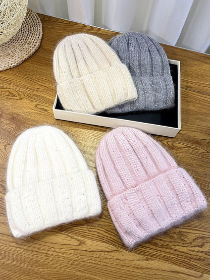 Korean - Style Melon Beanie – Minimalist Wool Knit Hat with Rounded Fit - Urban Caps