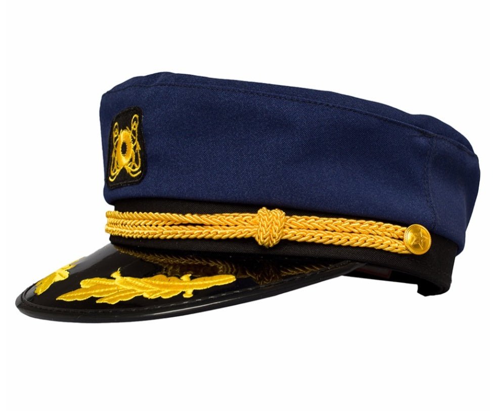 Korean version of retro men and women Navy blue navy cap - Urban Caps