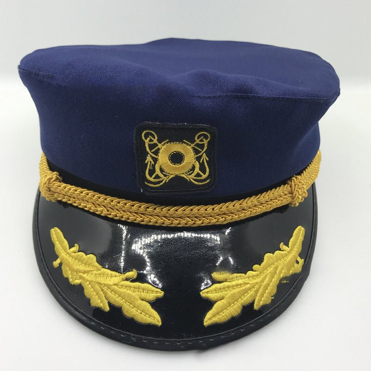 Korean version of retro men and women Navy blue navy cap - Urban Caps