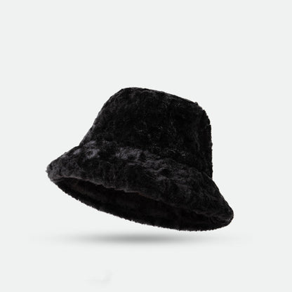 Lambswool Fisherman Hat Winter Warm Fashionable Solid Color Hats For Women - Urban Caps