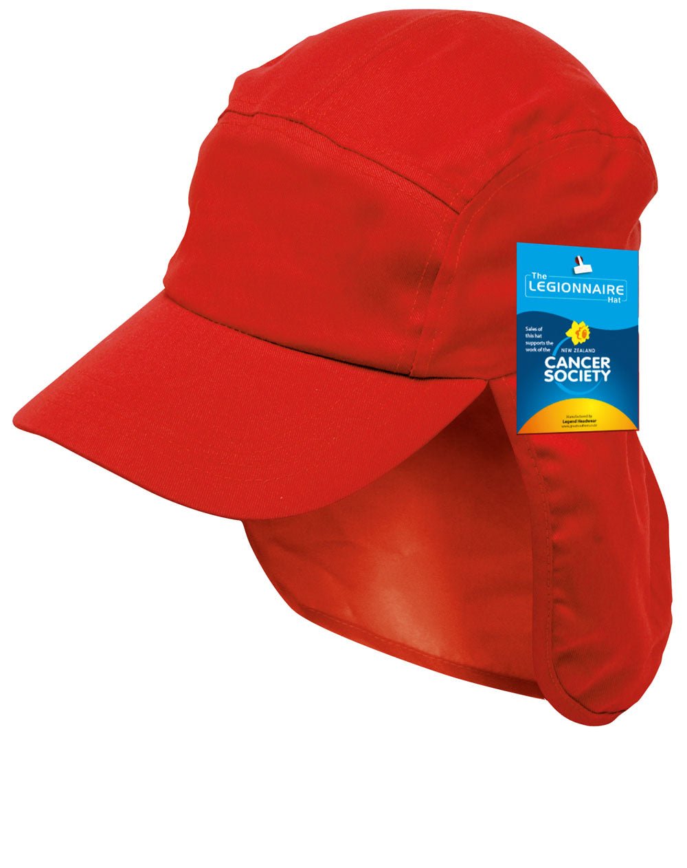 Legionnaire Cap with UPF 50+ UV Protection – Adjustable, Complies with NZ AS/NZS 4399 - Urban Caps