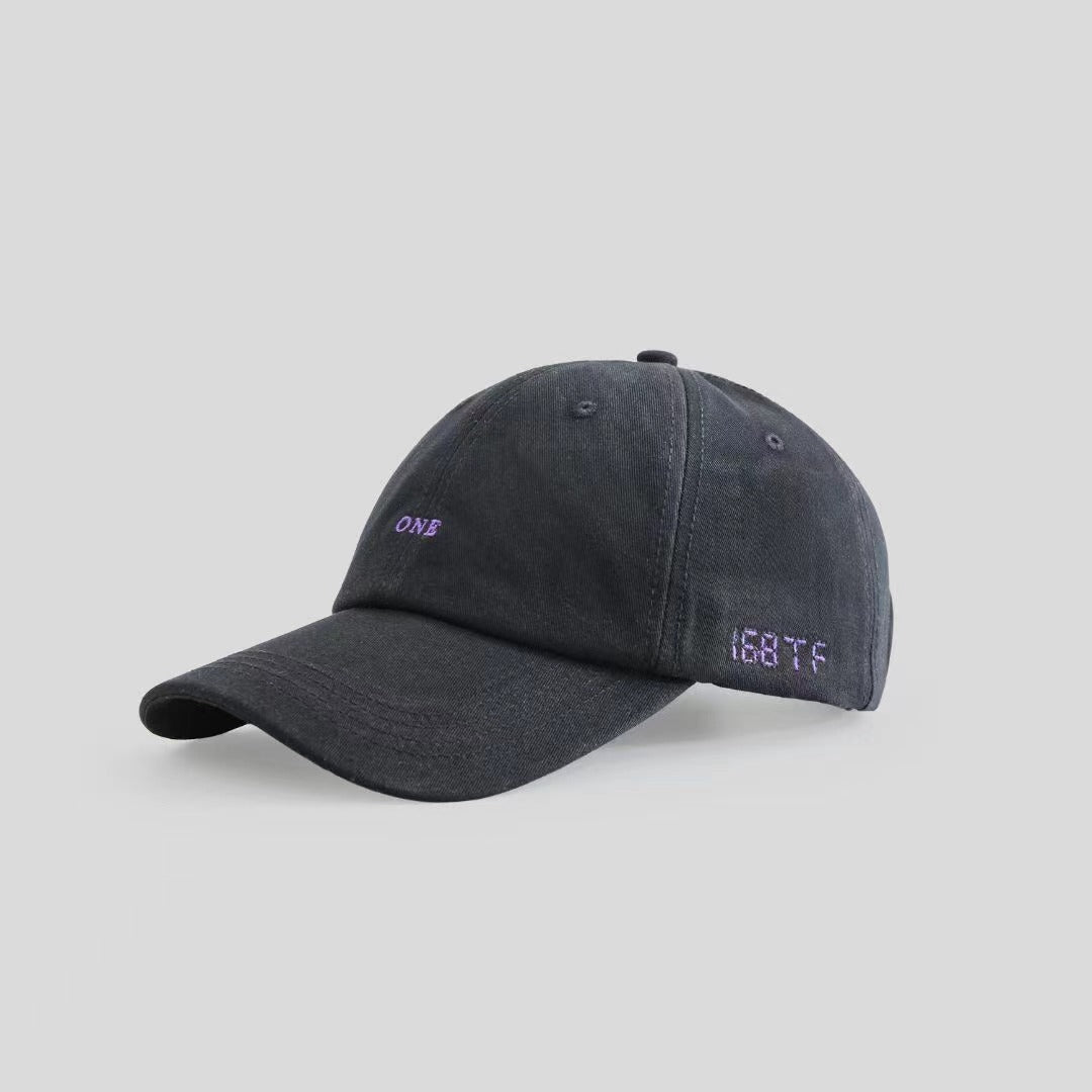 Letter Embroidered Baseball Cap - Urban Caps