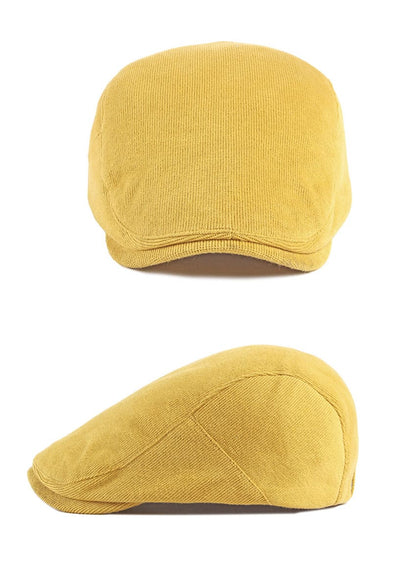 Lincoln Corduroy Cotton Flat Cap - Corduroy Cotton Flat Cap With Timeless Classic Style