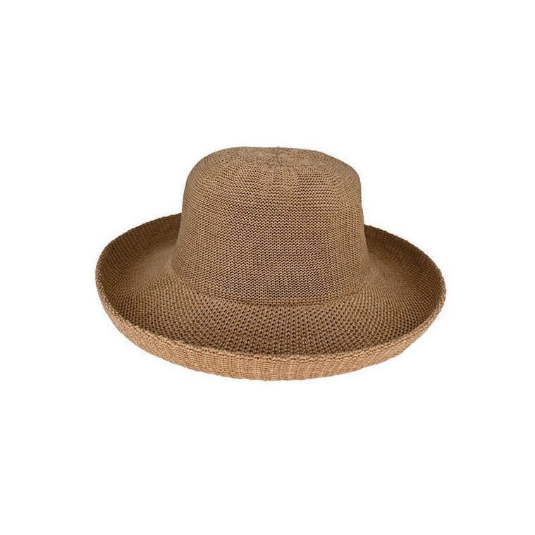 Linton – Crushable Polyester Knit Breton Hat with Upturn Brim and Adjustable Fit - Urban Caps