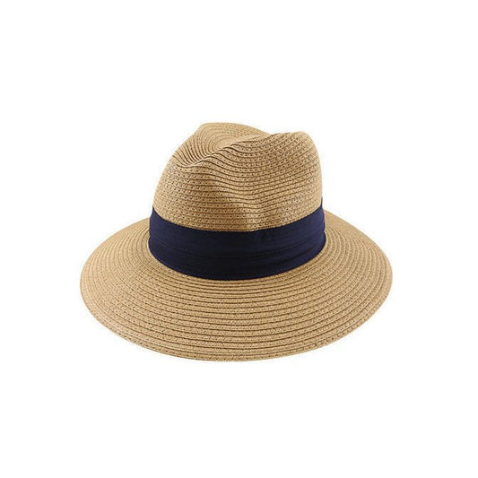 Lucca Paper Braid Safari Hat with Two - Pleat Band and UPF 50+ Protection - Urban Caps