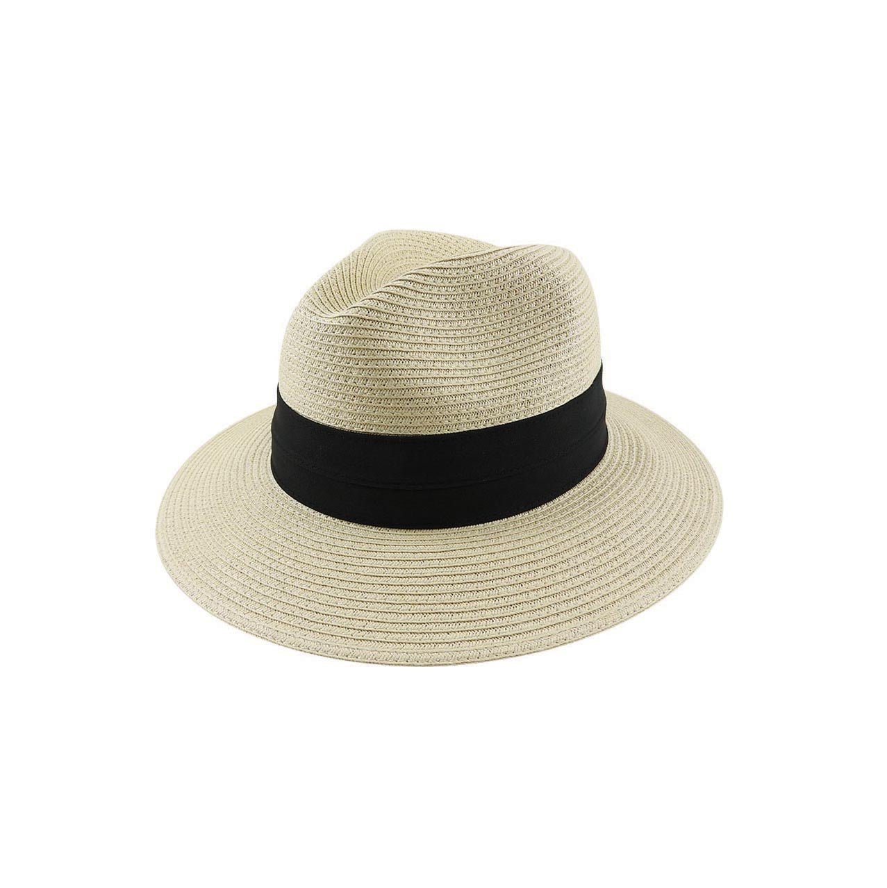 Lucca Paper Braid Safari Hat with Two - Pleat Band and UPF 50+ Protection - Urban Caps