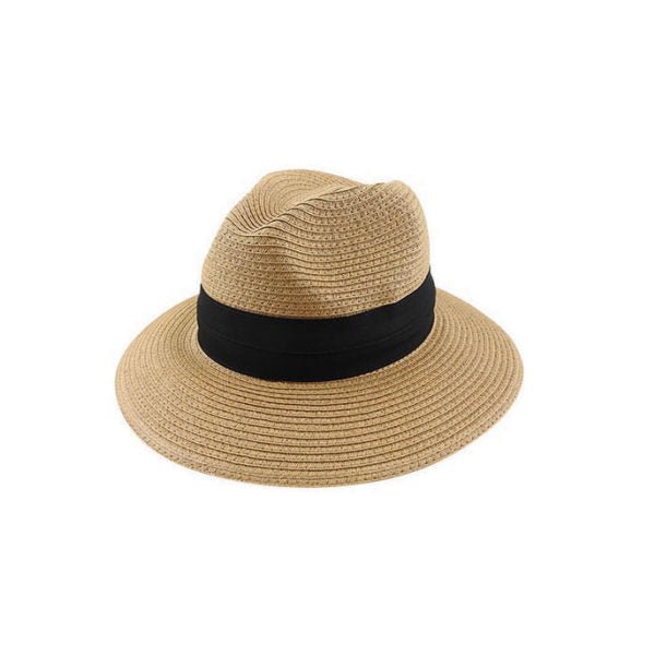 Lucca Paper Braid Safari Hat with Two - Pleat Band and UPF 50+ Protection - Urban Caps
