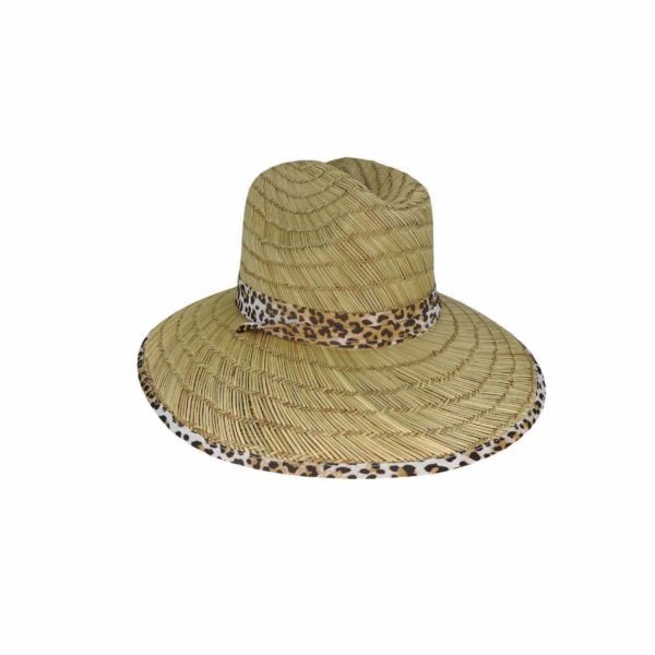 Lyndale Women’s Rush Straw Surf Hat with Wide Brim and Chin Tie - Urban Caps