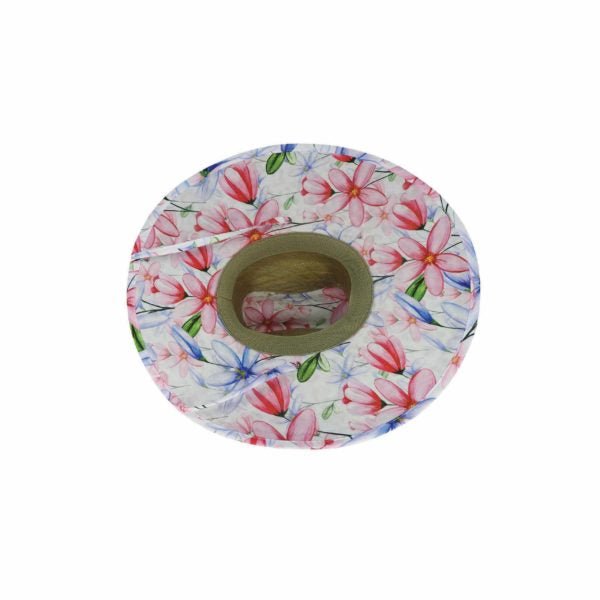 Lyndale Women’s Rush Straw Surf Hat with Wide Brim and Chin Tie - Urban Caps