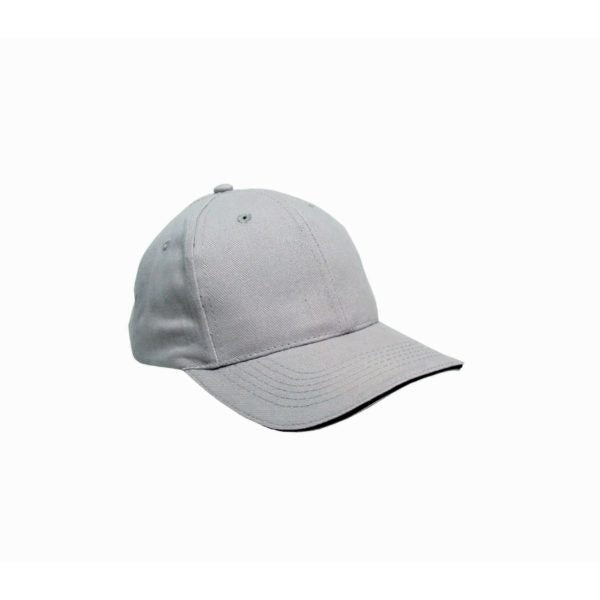 Malcom Men’s Brushed Cotton Baseball Cap with Contrast Sandwich Peak - Urban Caps