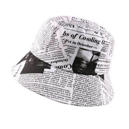 Men And Women Do Old Newspaper Pattern Printing Sun Hat - Urban Caps