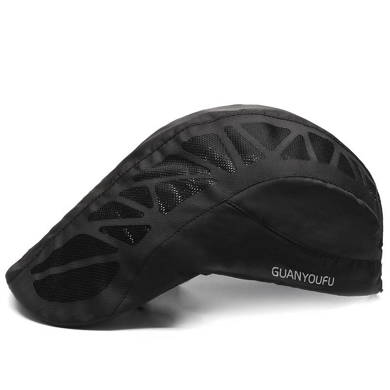 Men Mesh Beret Hat Summer Breathable Quick Dry For Women Newsboy Detective Gorra Boy Chef Restaurant Work Casquette - Urban Caps