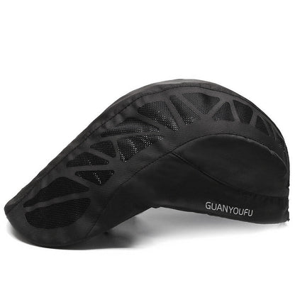 Men Mesh Beret Hat Summer Breathable Quick Dry For Women Newsboy Detective Gorra Boy Chef Restaurant Work Casquette - Urban Caps