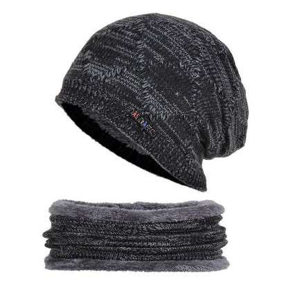 Men’s 2 - Piece Winter Biking Hat – Wool Knit Cap with Head & Ear Protection - Urban Caps