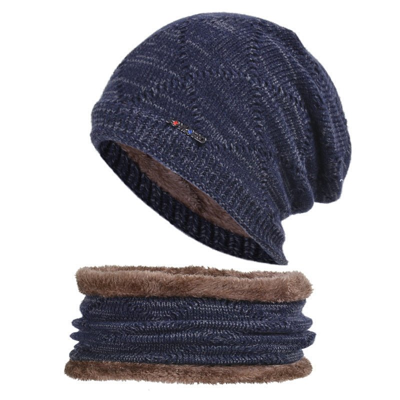 Men’s 2 - Piece Winter Biking Hat – Wool Knit Cap with Head & Ear Protection - Urban Caps