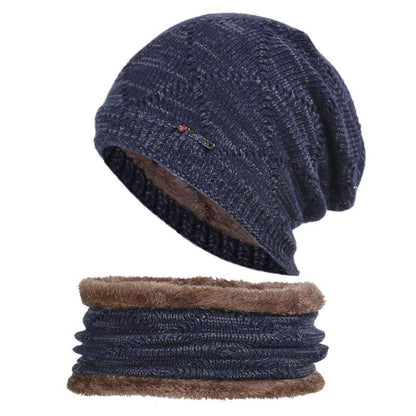 Men’s 2 - Piece Winter Biking Hat – Wool Knit Cap with Head & Ear Protection - Urban Caps