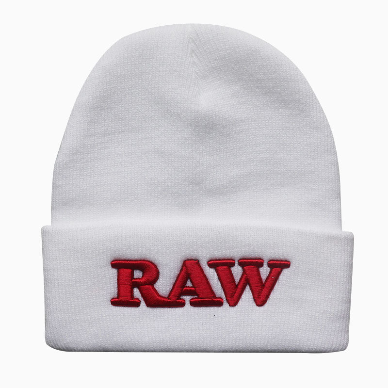 Men's And Women's Autumn And Winter Letters RAW Embroidery Knitted Hat - Urban Caps