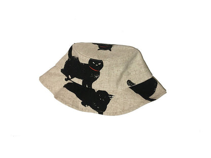 Men's And Women's Cute Fashion Black Cat Bucket Hat - Urban Caps