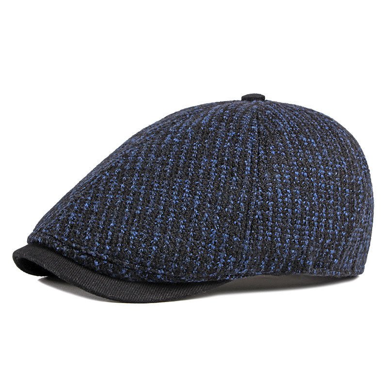 Men's British Vintage Knitted Beret Cap - Urban Caps