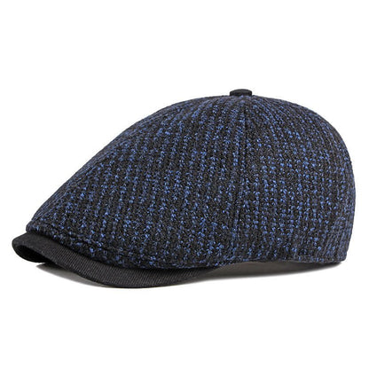 Men's British Vintage Knitted Beret Cap - Urban Caps