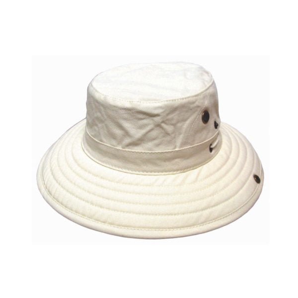 Men's Cotton Twill Outdoor Adventure Hat with Wide Brim - Urban Caps