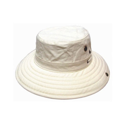 Men's Cotton Twill Outdoor Adventure Hat with Wide Brim - Urban Caps