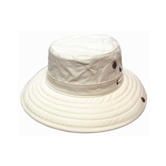 Men's Cotton Twill Outdoor Adventure Hat with Wide Brim - Urban Caps