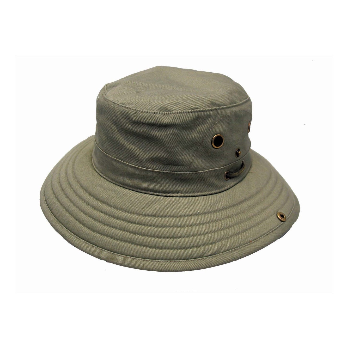 Men's Cotton Twill Outdoor Adventure Hat with Wide Brim - Urban Caps